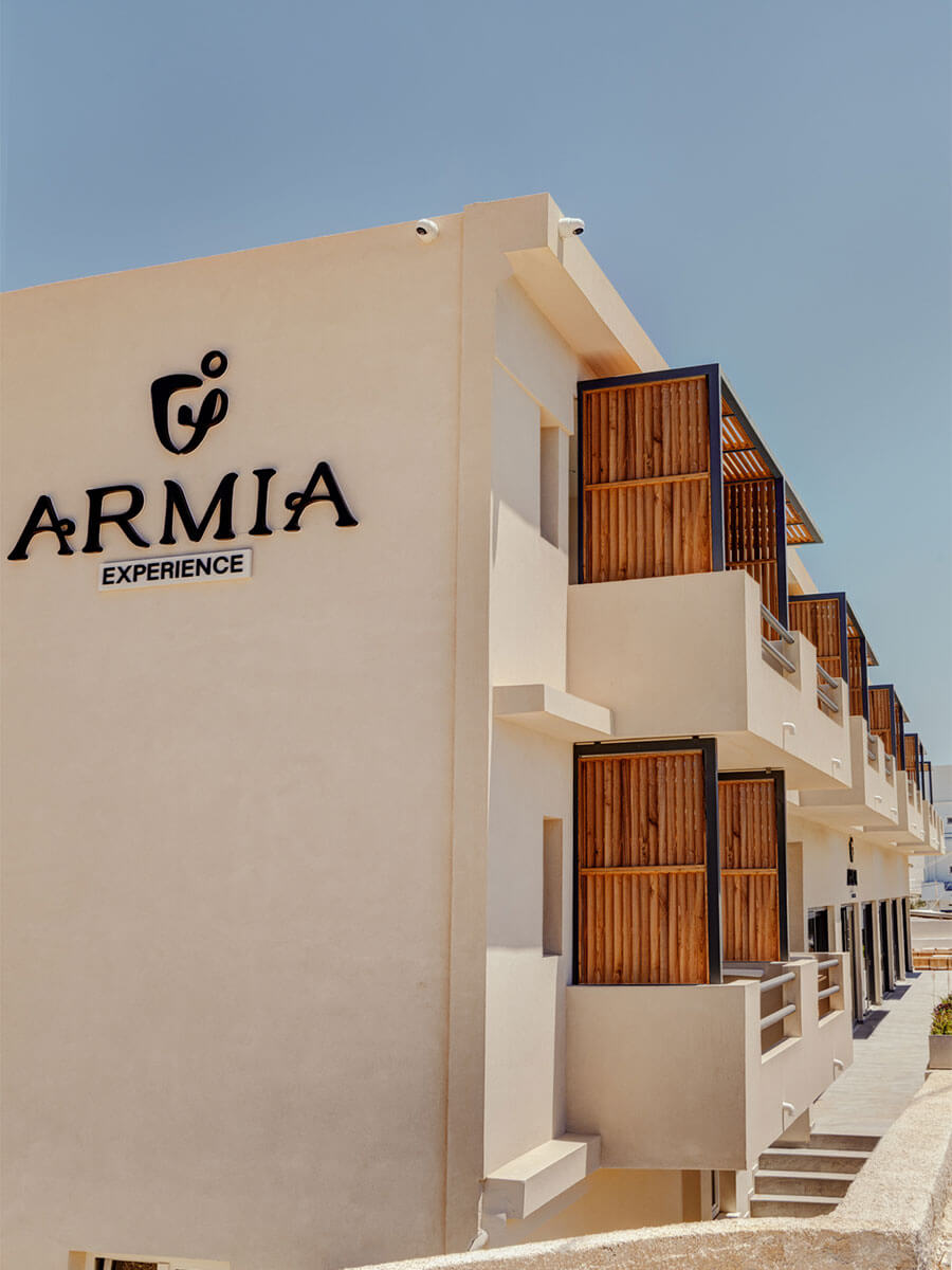 Armia Syros - Luxury hotel website development by DEOUS
