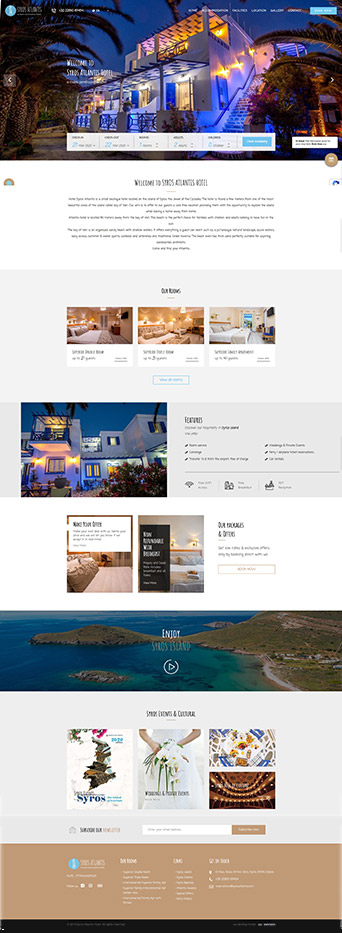 hotel website development